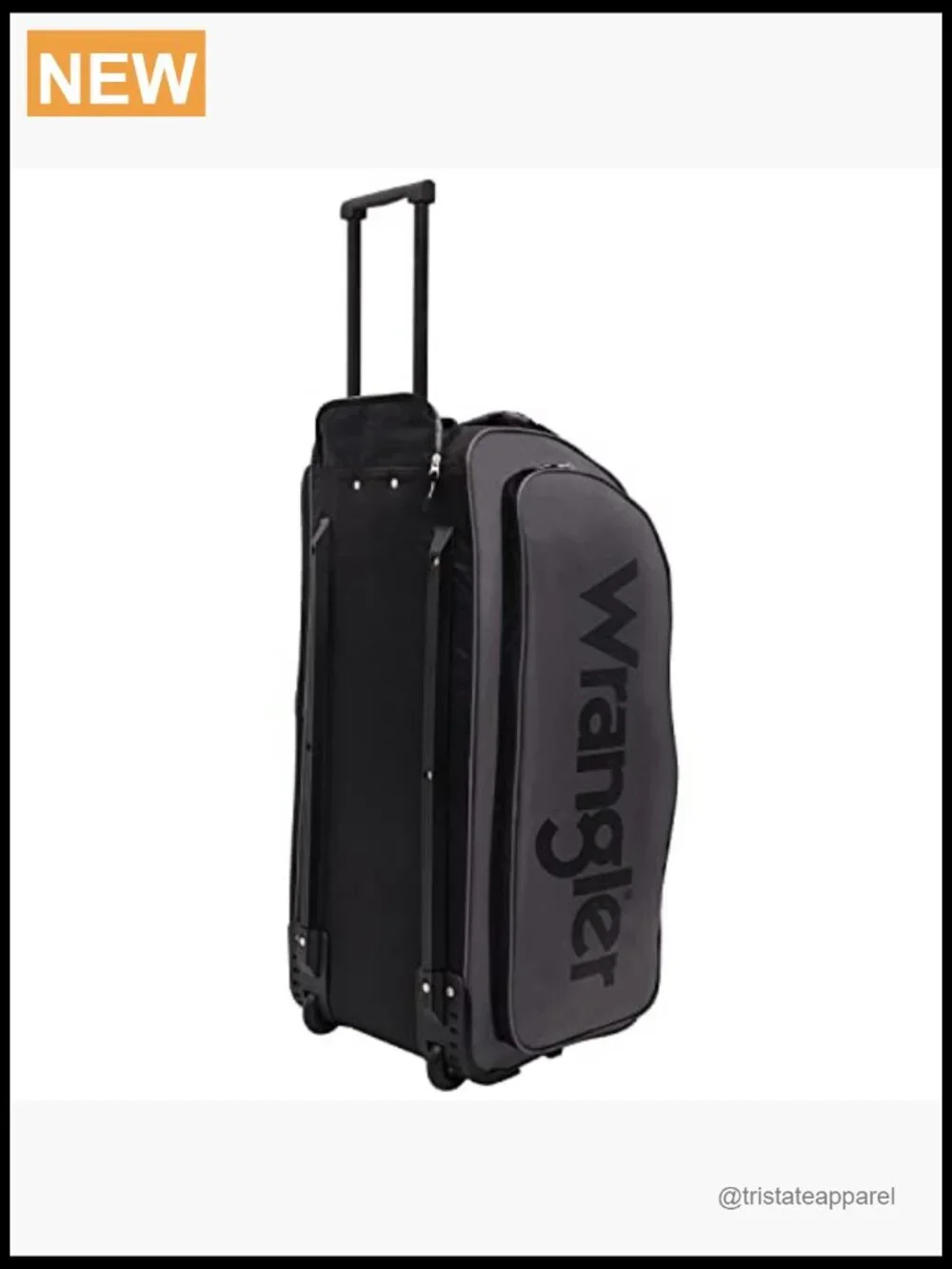 Check-In Rolling Duffel Bag - Spacious Nylon Travel Luggage with Telescopic